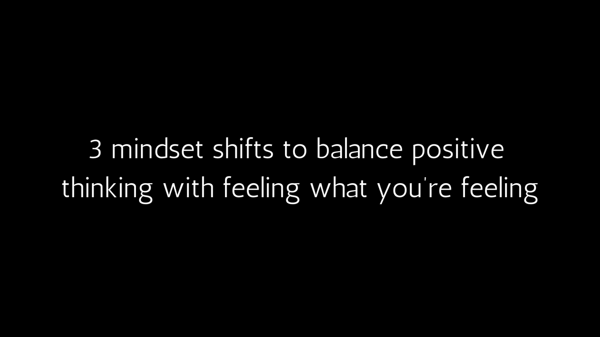 How to focus on the positive without neglecting your problems