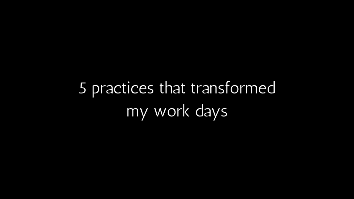 How to have a good and productive work day as a strategy consultant